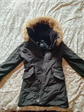 Parka Negra Invierno Mujer