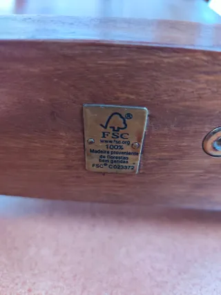 Mesa extensible madera maciza y sillas