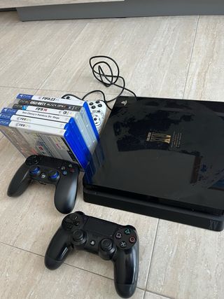 Lote PS4 Slim 500GB + 3 Mandos + Juegos