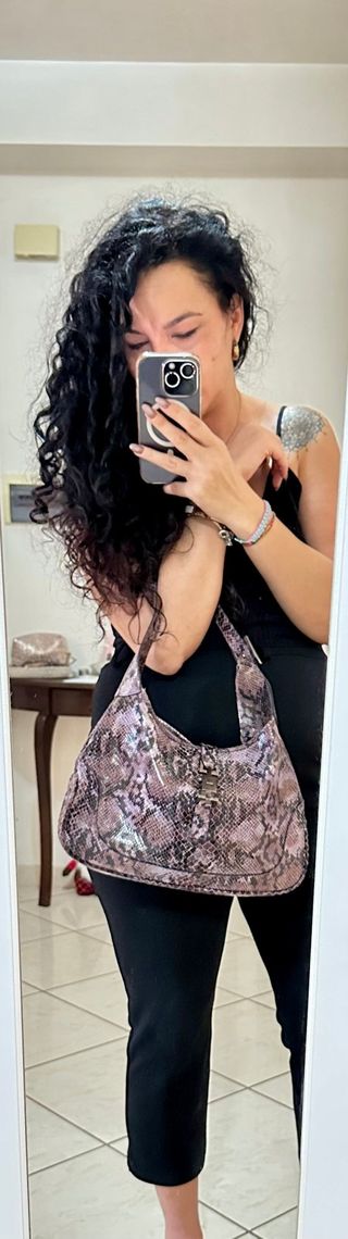 Borsa Gucci Jackie Hobo Pelle Pitone Vintage