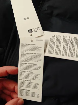 Abrigo Largo Plumas Uniqlo Negro.Vale 199 euros