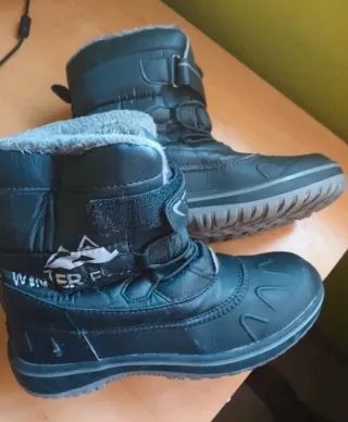 Botas de Nieve para Niño Negras