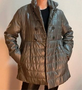 Plumífero Burberry plateado