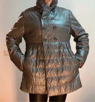 Plumífero Burberry plateado