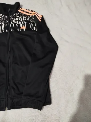 Chaqueta Adidas Negra y Naranja