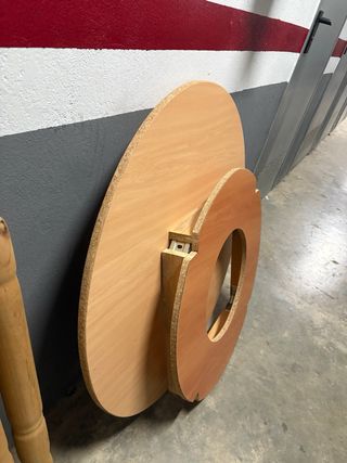 Mesa camilla redonda madera