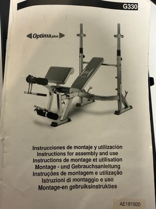 Banco Gimnasio Multiusos