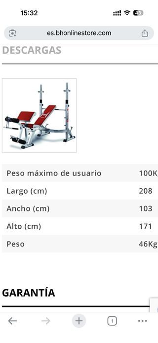 Banco Gimnasio Multiusos