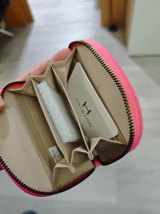 Cartera Halston rosa sin usar