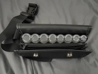 Monedero de cuero para monedas y billetes