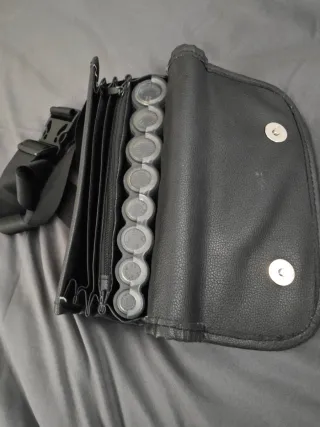 Monedero de cuero para monedas y billetes