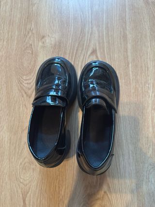 Mocasines de tacón negros