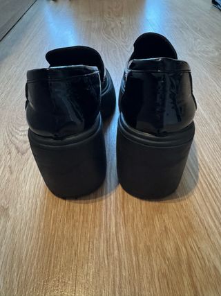 Mocasines de tacón negros