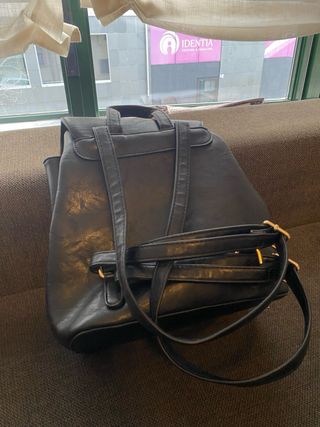 Mochila Piel Vegana Negra