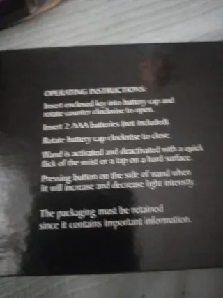 Varita Hermione con luz Harry Potter