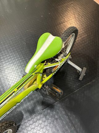 Bicicleta infantil verde 16 pulgadas