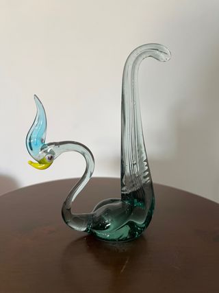 Cigno vetro di Murano anni 70 di Archimede Seguso