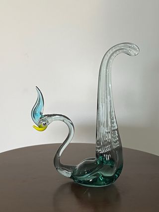 Cigno vetro di Murano anni 70 di Archimede Seguso