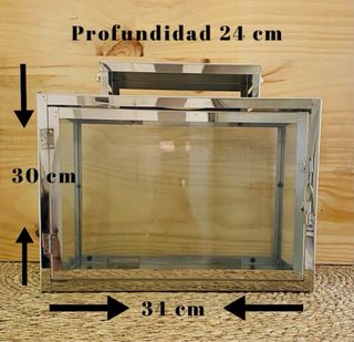 Farolillo/Terrario Cristal y Metal