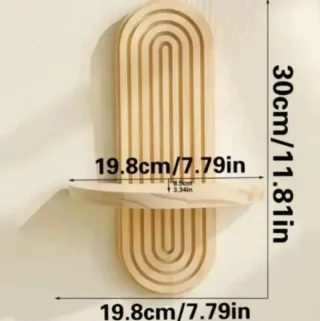 2 Scaffali in Legno Decorativi