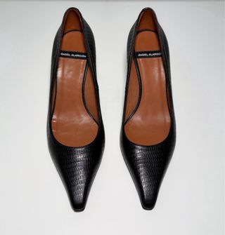 Zapatos tacón piel negros, Ángel Alarcón talla 37