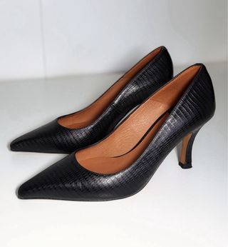 Zapatos tacón piel negros, Ángel Alarcón talla 37