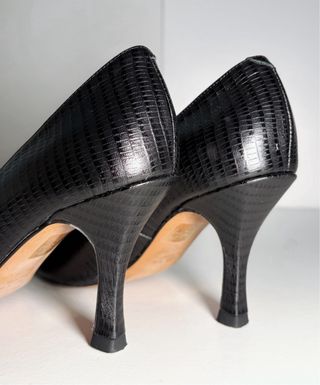 Zapatos tacón piel negros, Ángel Alarcón talla 37