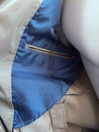 Trench Conbipel Uomo Beige