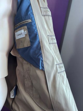 Trench Conbipel Uomo Beige