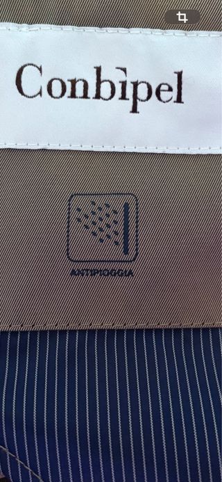 Trench Conbipel Uomo Beige