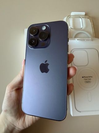iPhone 14 Pro 128GB Morado + funda original