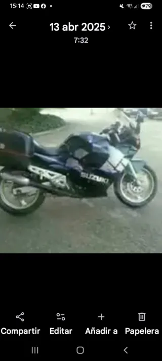 Moto Suzuki Negra.gsx f.regalo kit de maletas