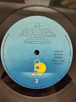 Vinilo LP U2 Boy