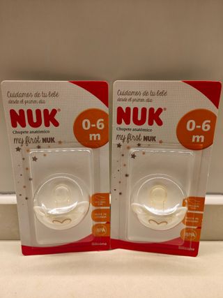 Nuk Sensitive 2 Chupetes Silicona 0-6 meses