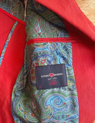 Americana roja hombre