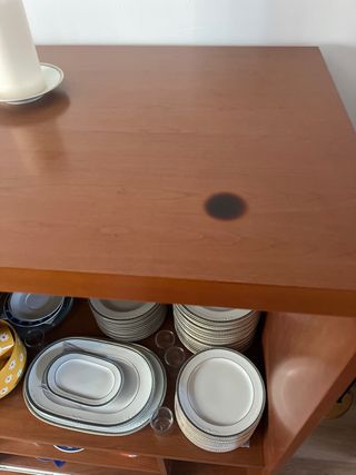 Aparador madera y cristal