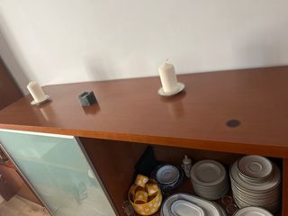 Aparador madera y cristal