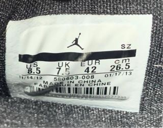 Zapatillas Jordan Black Grape Low. Modelo 2013