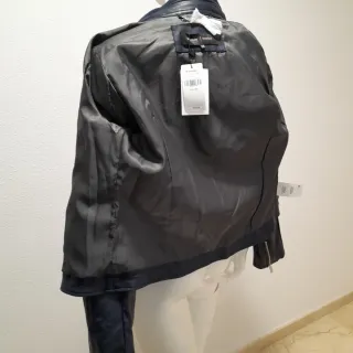 Chaqueta Estilo Motera Polipel talla 44 ajustada