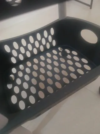 Carrito de verduras gris