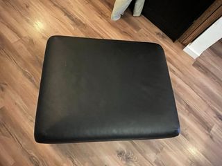 Puff Ikea Nero Pelle