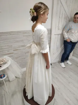 Vestido comunión lino niña