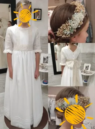 Vestido comunión lino niña