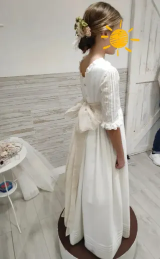 Vestido comunión lino niña