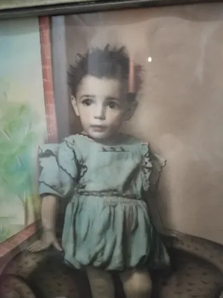 Cuadro Foto Antigua Marco Ornamentado