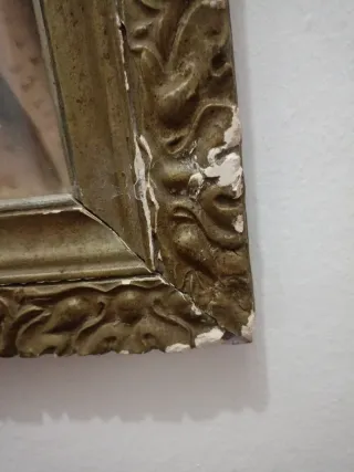 Cuadro Foto Antigua Marco Ornamentado