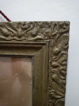 Cuadro Foto Antigua Marco Ornamentado
