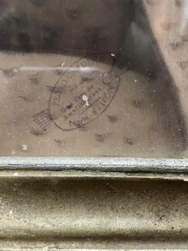 Cuadro Foto Antigua Marco Ornamentado