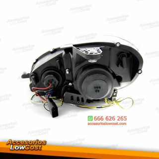 FAROS CON LUZ DIURNA LED PARA MERCEDES CLASE C W2