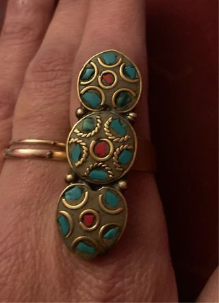 Set di 2 anelli stile boho etnico